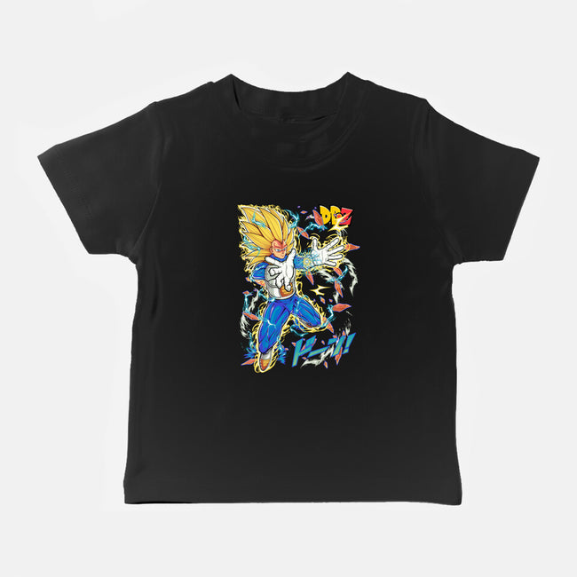 Vegeta Super Saiyan Three-Baby-Basic-Tee-sarudrawss