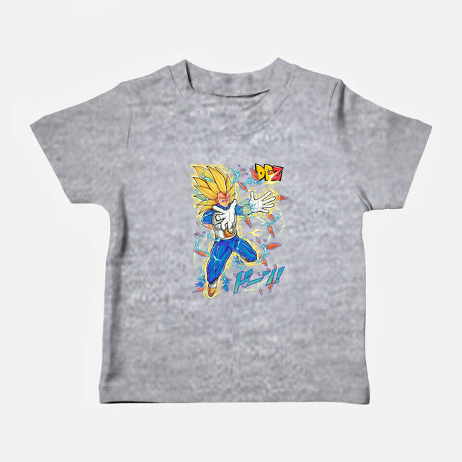 Vegeta Super Saiyan Three-Baby-Basic-Tee-sarudrawss
