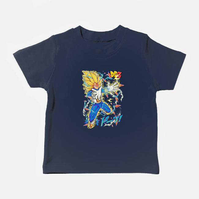 Vegeta Super Saiyan Three-Baby-Basic-Tee-sarudrawss