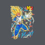 Vegeta Super Saiyan Three-None-Glossy-Sticker-sarudrawss