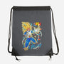 Vegeta Super Saiyan Three-None-Drawstring-Bag-sarudrawss