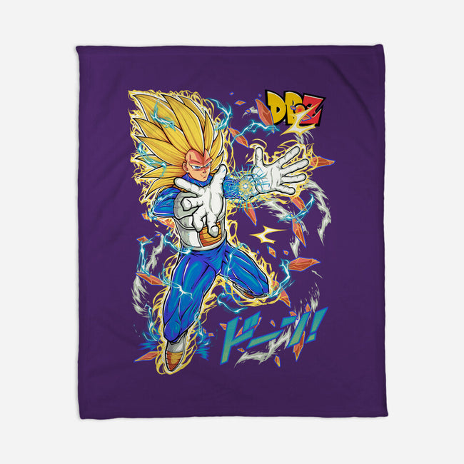 Vegeta Super Saiyan Three-None-Fleece-Blanket-sarudrawss