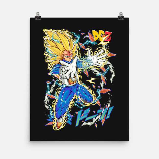 Vegeta Super Saiyan Three-None-Matte-Poster-sarudrawss