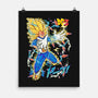 Vegeta Super Saiyan Three-None-Matte-Poster-sarudrawss