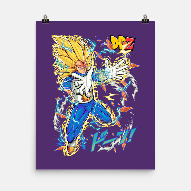 Vegeta Super Saiyan Three-None-Matte-Poster-sarudrawss
