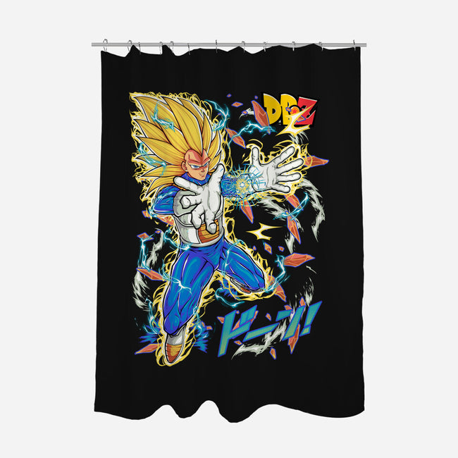 Vegeta Super Saiyan Three-None-Polyester-Shower Curtain-sarudrawss