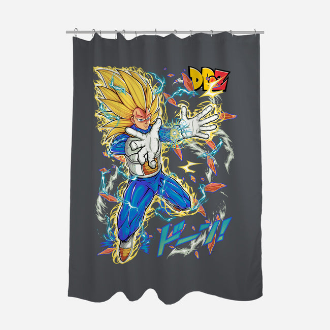 Vegeta Super Saiyan Three-None-Polyester-Shower Curtain-sarudrawss