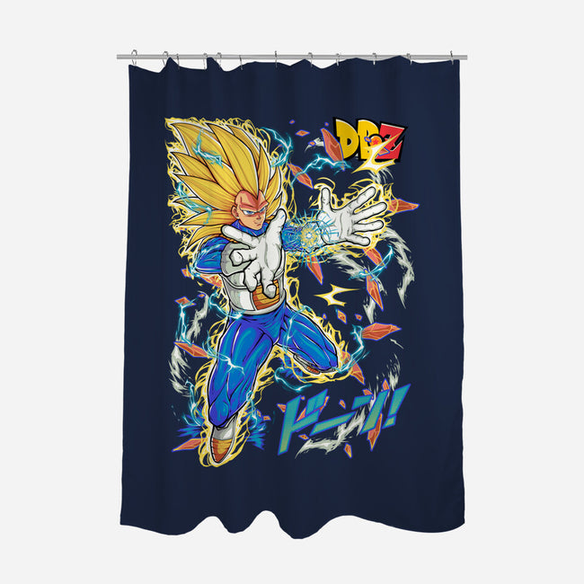 Vegeta Super Saiyan Three-None-Polyester-Shower Curtain-sarudrawss