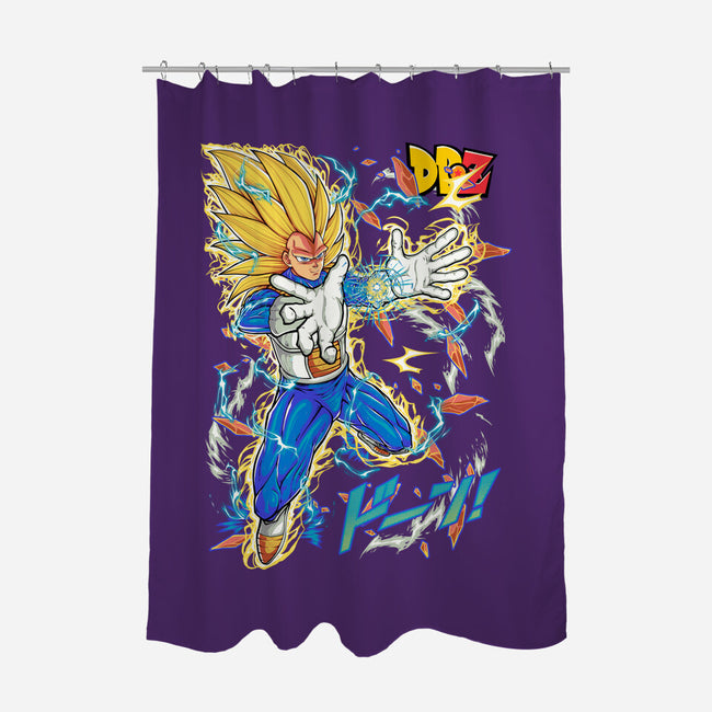 Vegeta Super Saiyan Three-None-Polyester-Shower Curtain-sarudrawss