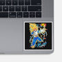 Vegeta Super Saiyan Three-None-Glossy-Sticker-sarudrawss