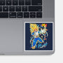 Vegeta Super Saiyan Three-None-Glossy-Sticker-sarudrawss