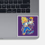Vegeta Super Saiyan Three-None-Glossy-Sticker-sarudrawss