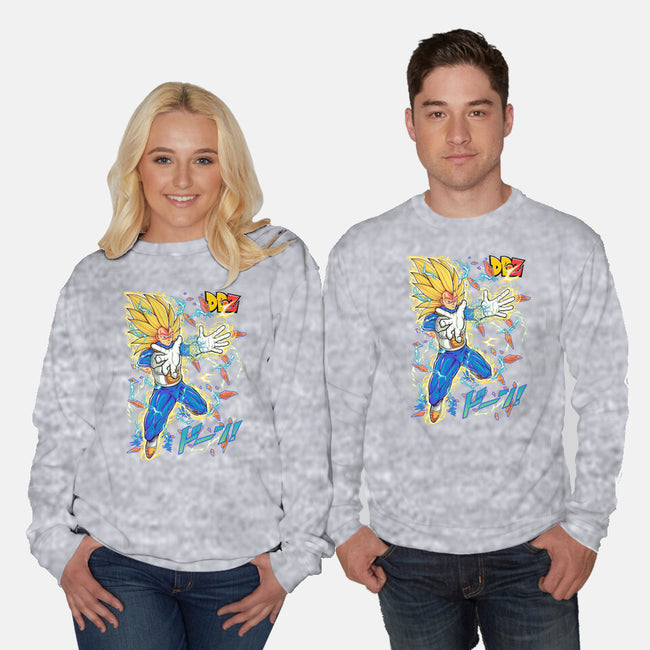 Vegeta Super Saiyan Three-Unisex-Crew Neck-Sweatshirt-sarudrawss