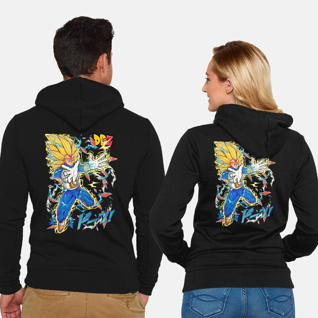 Vegeta Super Saiyan Three-Unisex-Zip-Up-Sweatshirt-sarudrawss