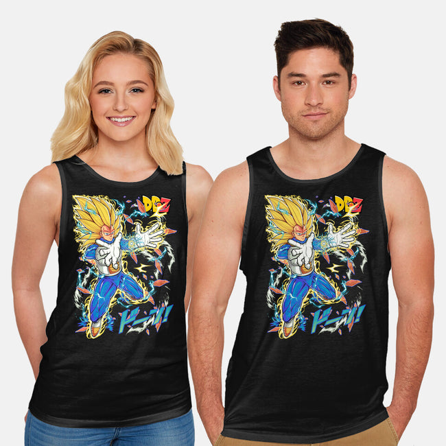 Vegeta Super Saiyan Three-Unisex-Basic-Tank-sarudrawss