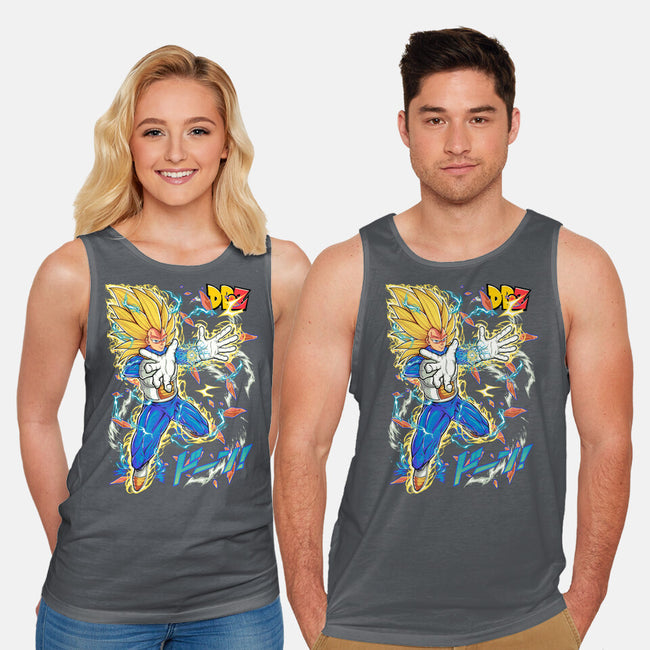 Vegeta Super Saiyan Three-Unisex-Basic-Tank-sarudrawss