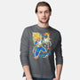 Vegeta Super Saiyan Three-Mens-Long Sleeved-Tee-sarudrawss