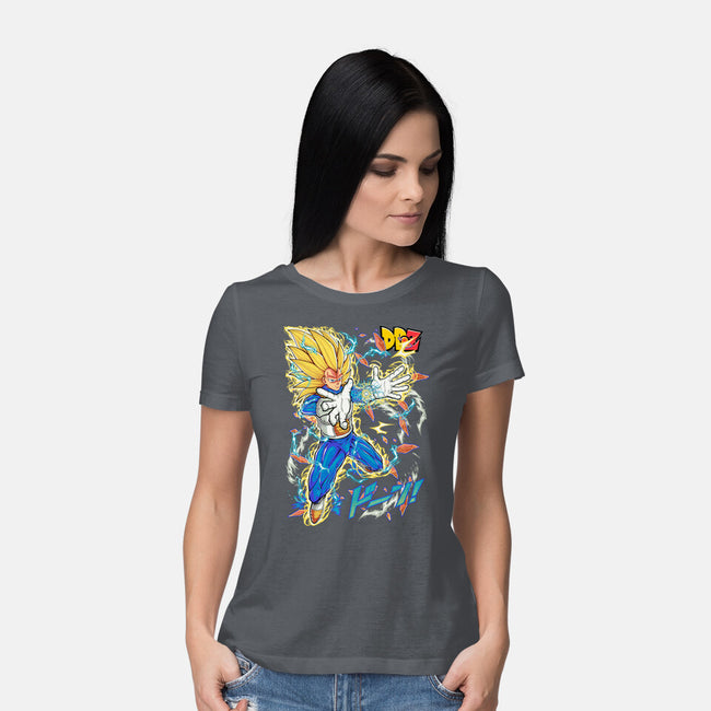 Vegeta Super Saiyan Three-Womens-Basic-Tee-sarudrawss