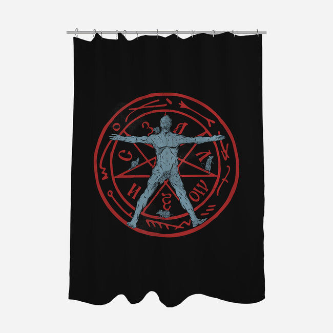 Succumb To The Darkness-None-Polyester-Shower Curtain-Green Devil
