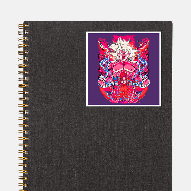 Super Saiyian Five Ultra Instinct-None-Glossy-Sticker-sarudrawss