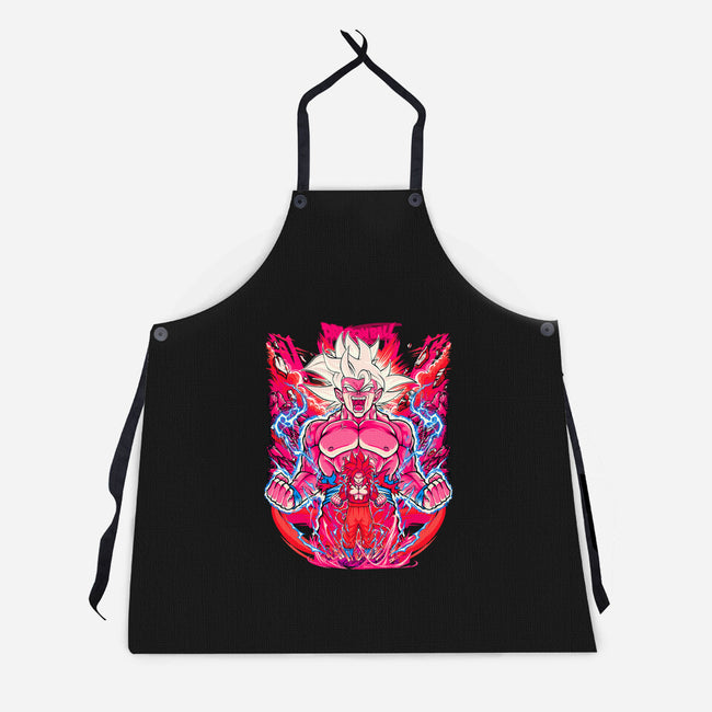 Super Saiyian Five Ultra Instinct-Unisex-Kitchen-Apron-sarudrawss