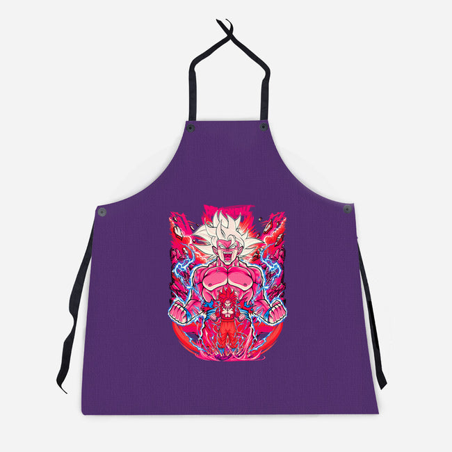 Super Saiyian Five Ultra Instinct-Unisex-Kitchen-Apron-sarudrawss