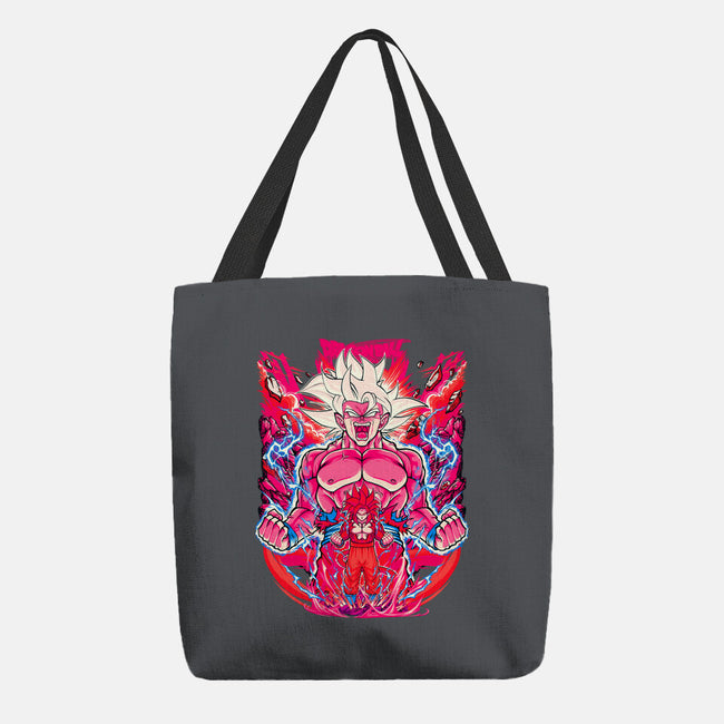 Super Saiyian Five Ultra Instinct-None-Basic Tote-Bag-sarudrawss