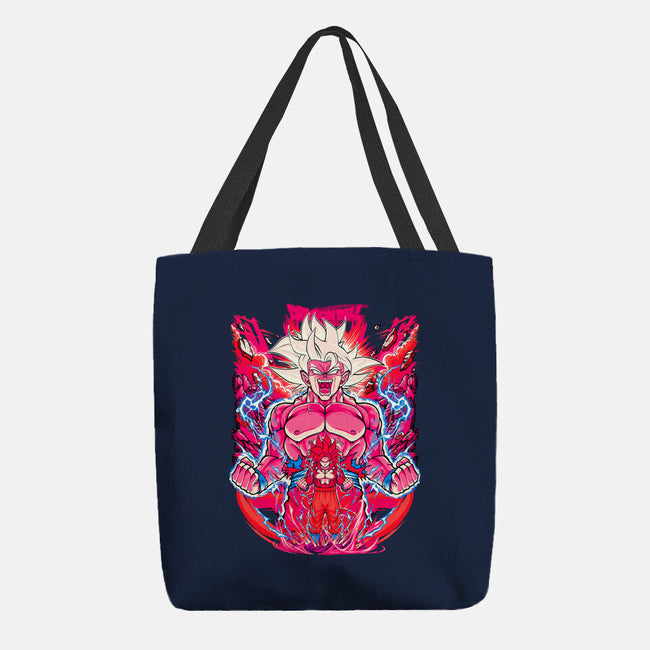 Super Saiyian Five Ultra Instinct-None-Basic Tote-Bag-sarudrawss