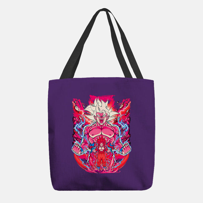 Super Saiyian Five Ultra Instinct-None-Basic Tote-Bag-sarudrawss