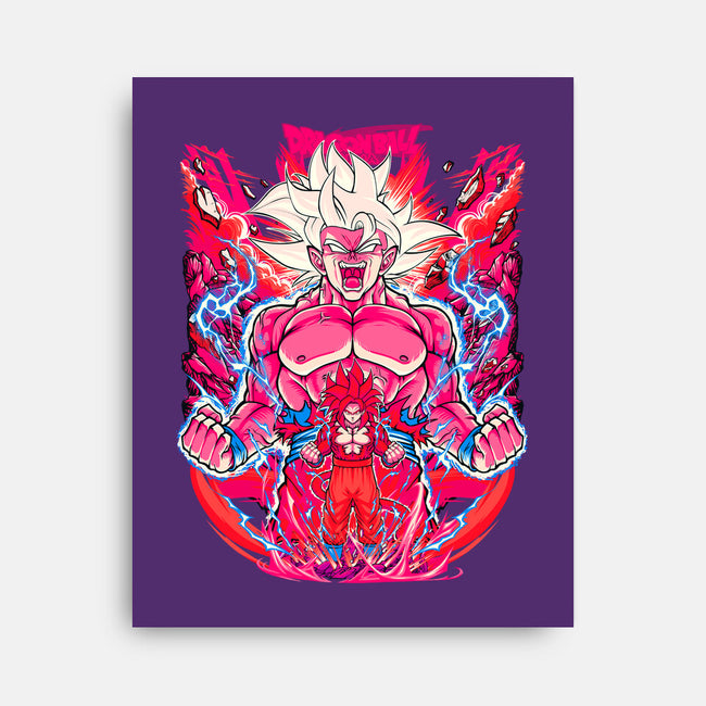 Super Saiyian Five Ultra Instinct-None-Stretched-Canvas-sarudrawss