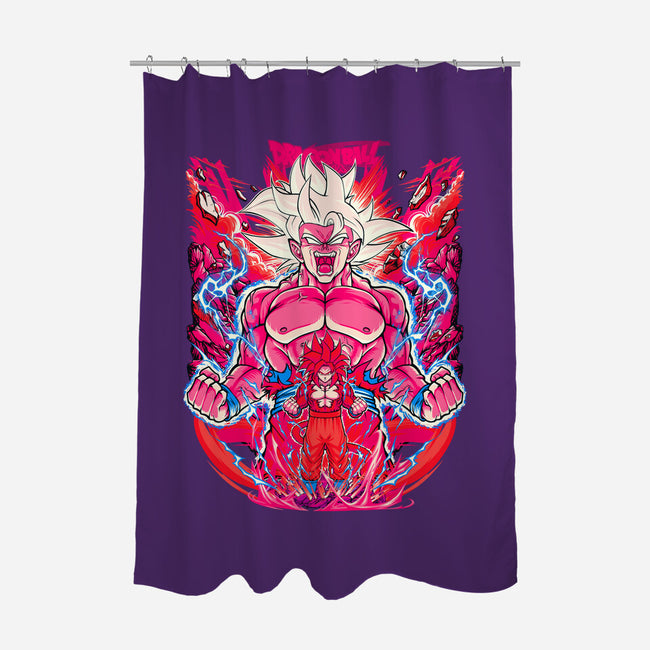 Super Saiyian Five Ultra Instinct-None-Polyester-Shower Curtain-sarudrawss