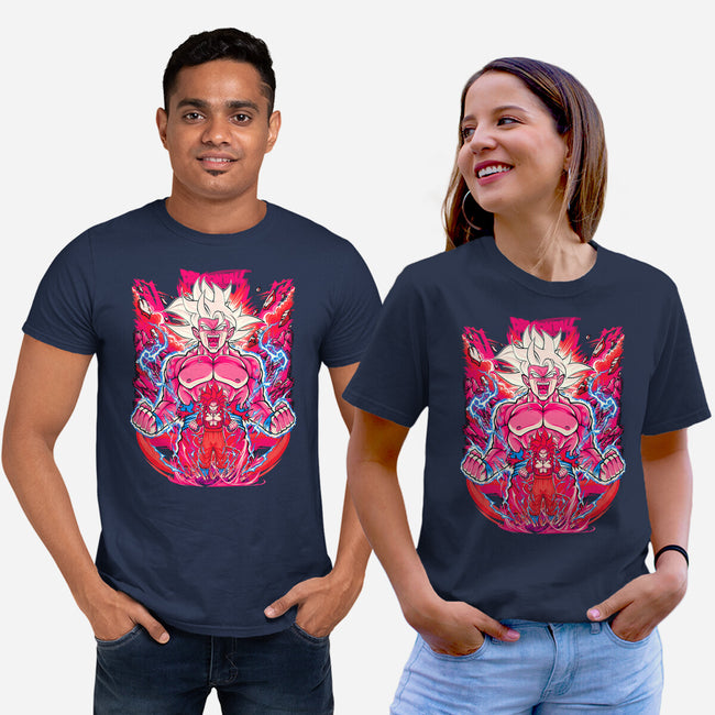 Super Saiyian Five Ultra Instinct-Unisex-Basic-Tee-sarudrawss