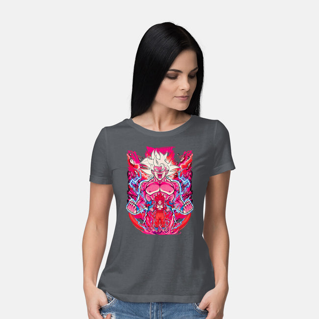 Super Saiyian Five Ultra Instinct-Womens-Basic-Tee-sarudrawss