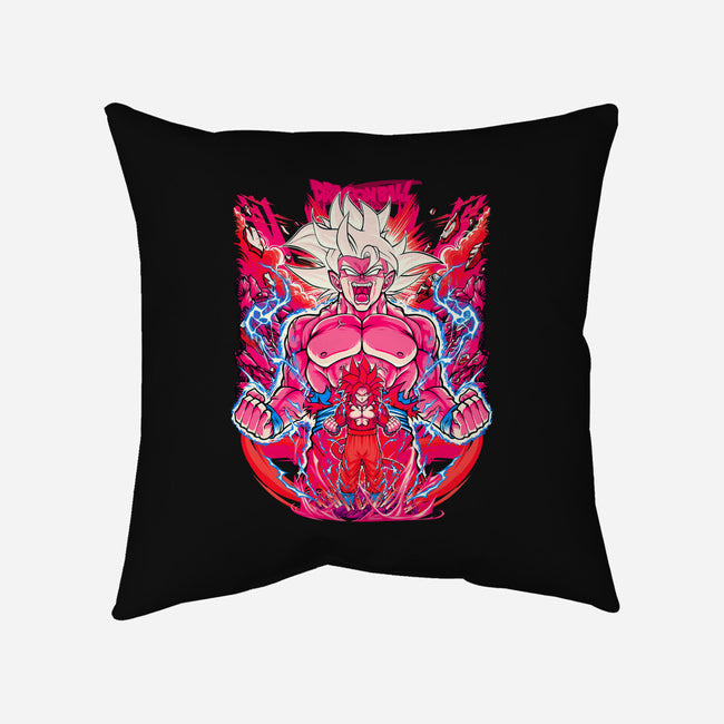 Super Saiyian Five Ultra Instinct-None-Removable Cover w Insert-Throw Pillow-sarudrawss