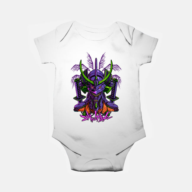 Evangelion Samurai-Baby-Basic-Onesie-sarudrawss