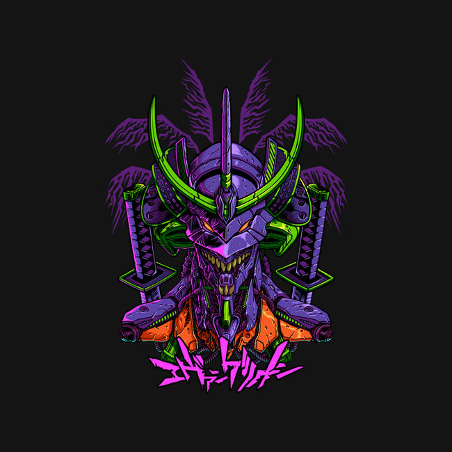 Evangelion Samurai-Womens-Fitted-Tee-sarudrawss