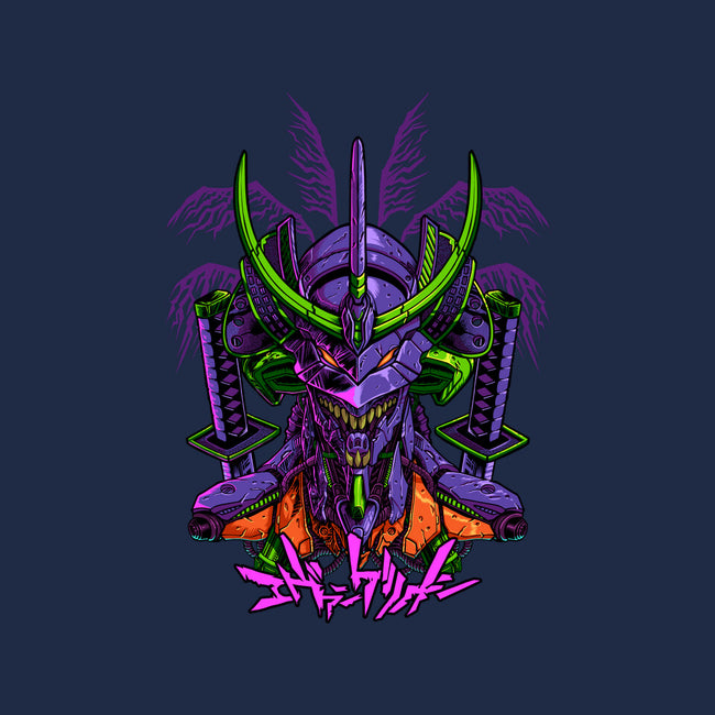 Evangelion Samurai-Womens-Fitted-Tee-sarudrawss