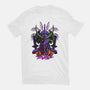 Evangelion Samurai-Womens-Fitted-Tee-sarudrawss