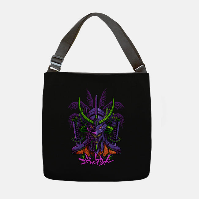 Evangelion Samurai-None-Adjustable Tote-Bag-sarudrawss