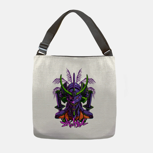 Evangelion Samurai-None-Adjustable Tote-Bag-sarudrawss