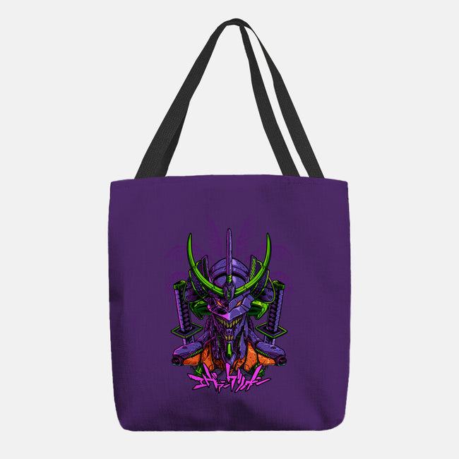 Evangelion Samurai-None-Basic Tote-Bag-sarudrawss