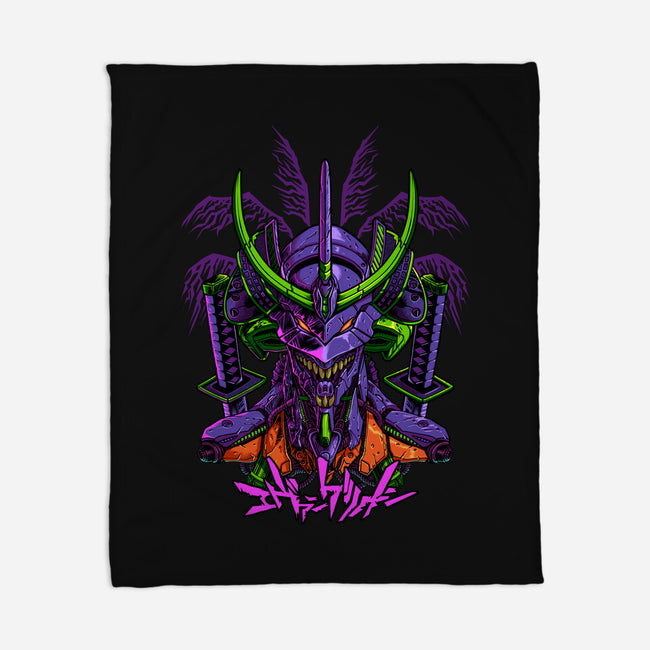 Evangelion Samurai-None-Fleece-Blanket-sarudrawss