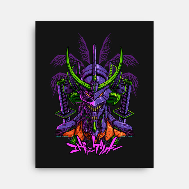 Evangelion Samurai-None-Stretched-Canvas-sarudrawss