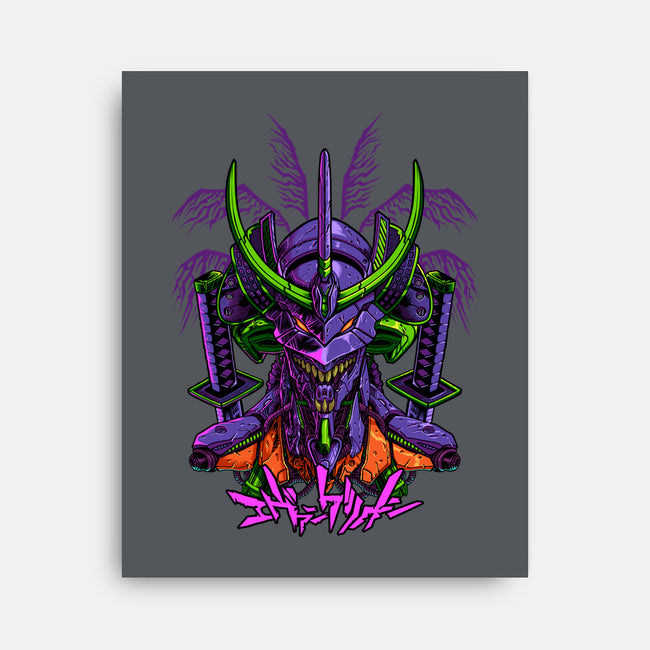 Evangelion Samurai-None-Stretched-Canvas-sarudrawss