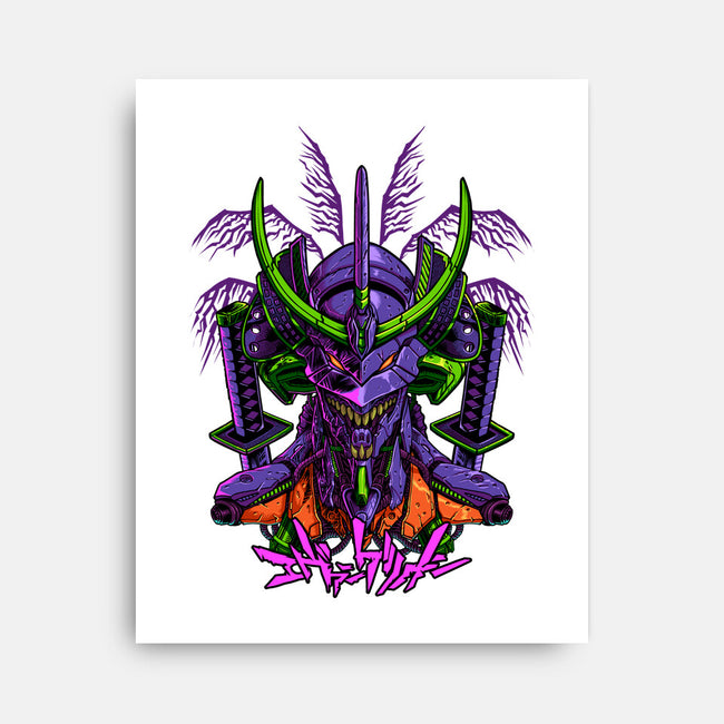 Evangelion Samurai-None-Stretched-Canvas-sarudrawss