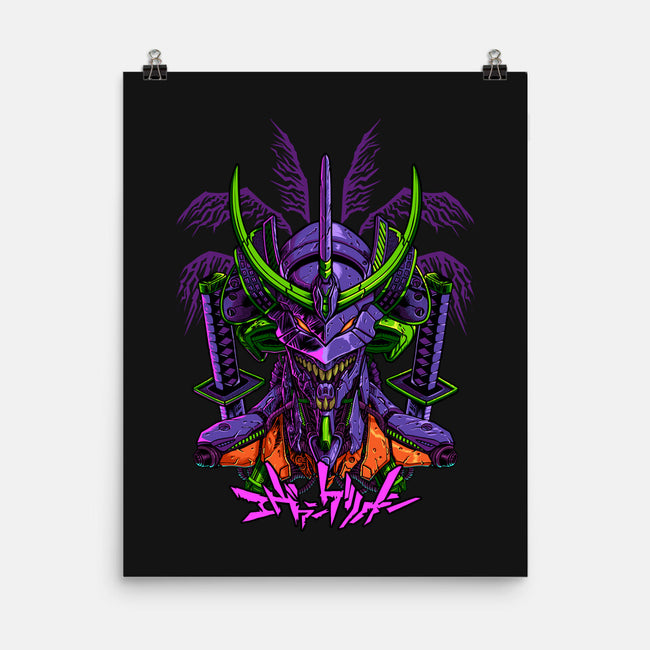 Evangelion Samurai-None-Matte-Poster-sarudrawss