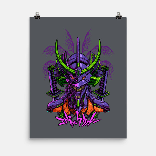 Evangelion Samurai-None-Matte-Poster-sarudrawss