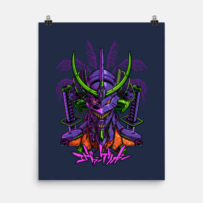 Evangelion Samurai-None-Matte-Poster-sarudrawss