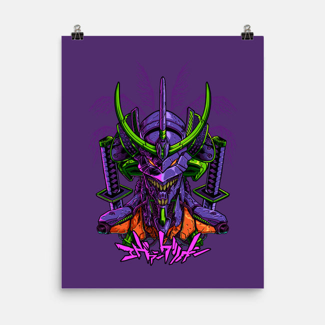 Evangelion Samurai-None-Matte-Poster-sarudrawss