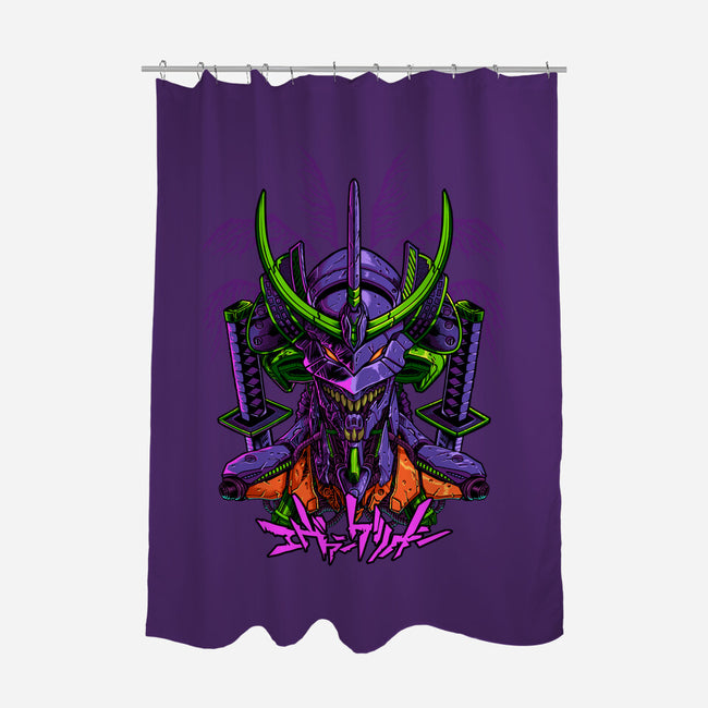 Evangelion Samurai-None-Polyester-Shower Curtain-sarudrawss